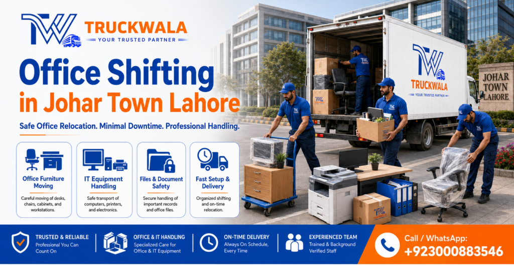 Office Shifting in Johar Town Lahore
