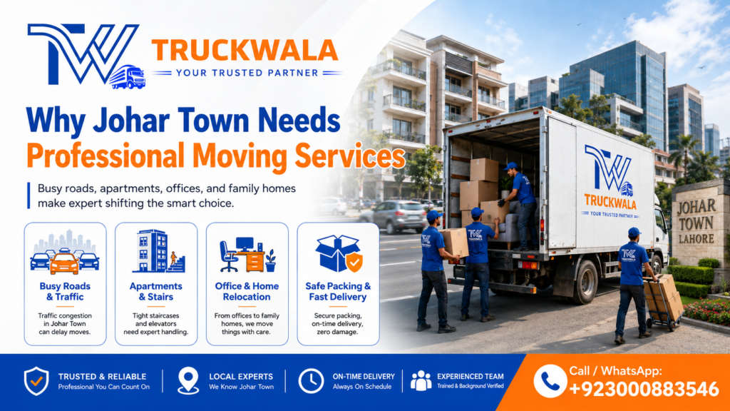 Why Johar Town Needs Professional Moving Services