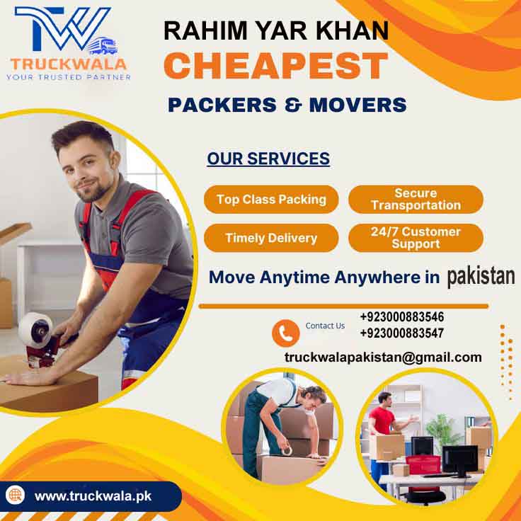 best packers and movers in rahim yar khan